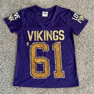 VICTORIA’S SECRET PINK NFL Vikings Jersey XS